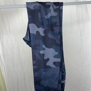 Blue Camo Leggings